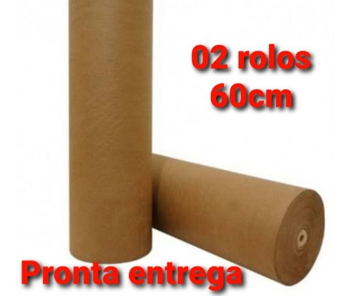 Imagem 1 de 4 de 02 Papel Semi-kraft Rolo 60cm 2kg Cada- Embalagem Caixa