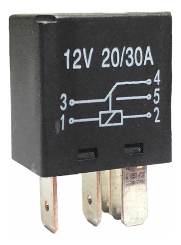 Micro Power Relay 5-pin 12v 20a / 30a Relevador 5 Terminales