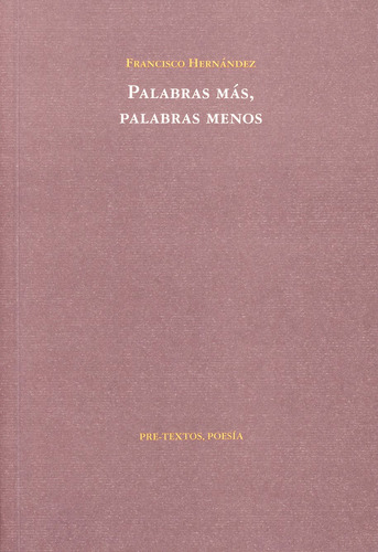 Libro Palabras Más, Palabras Menos