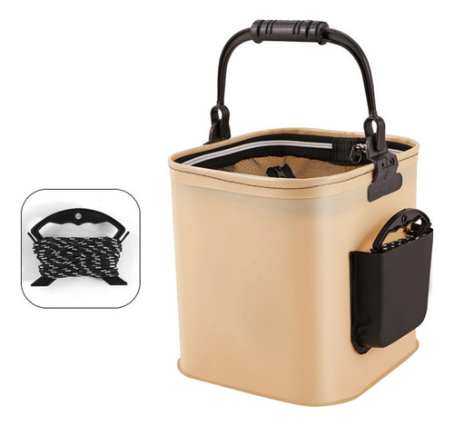 Cubo De Pesca Bucket De Agua Gruesa Con Mango Desgaste S
