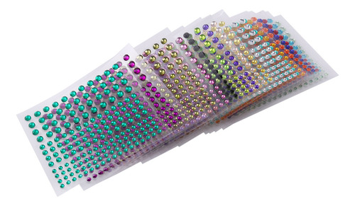Pegatinas Autoadhesivas Con Diamantes De Imitación Coloridos