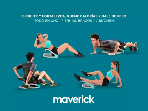 Imagen 2 de 8 de Maquina Ejercitadora Abdominales Fit Entrenamiento Maverick