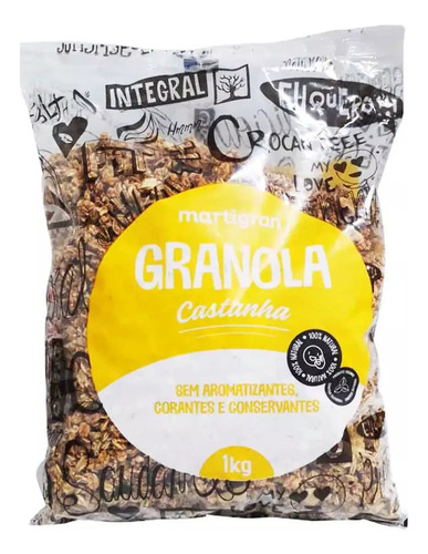 Granola Com Castanha Pacote 1kg Granola Martigran
