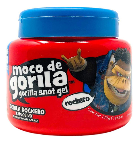 Moco De Gorila Rockero Jaro Gel Para El Pelo Rockero (rojo)