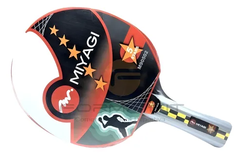 comprar Raqueta De Ping Pong Miyagi 5 Estrellas  Negra
