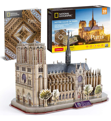 Cubicfun Puzzle 3d Para Adultos Kits De Modelos De Iglesia