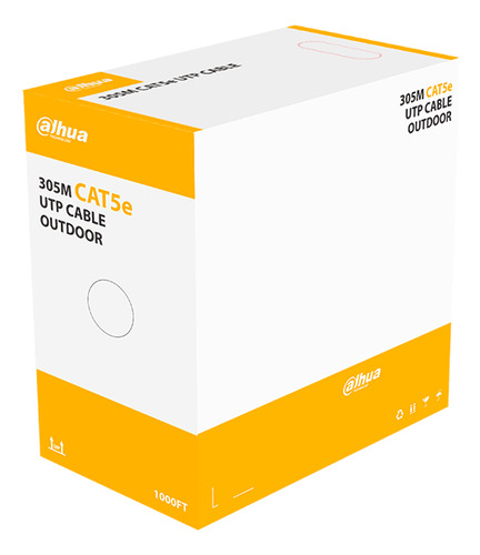Dahua Pfm920-5eu Bobina Cable Utp 305m Cat 5e 100% Cobre Ext