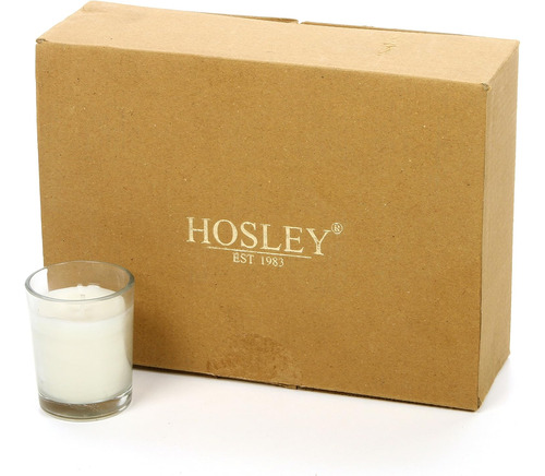 Hosley's Set De 12 Velas Votivas Sin Perfume En Vasos De Vid