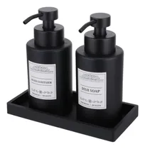 Comprar Set De Dispensador De Jabón Negro Para Baño, Dispensador De 