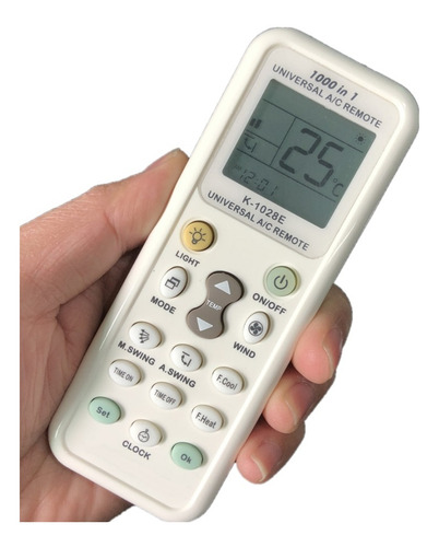 Imagen 3 de 4 de Control Remoto Universal Aire Acondicionado + 1000 Marcas