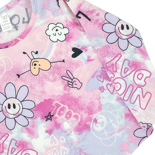 Art-3711 Camiseta Lycra Frizada Manga Larga Kaorikawaii