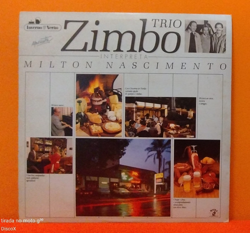 Zimbo Trio Interpreta Milton Nascimento - Lp Disco De Vinil