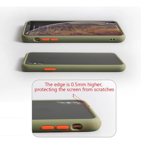 Case Transparente Mate iPhone X/ Xr/ Xs Max/ 11/ 11 Pro Max