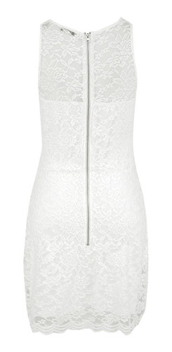 Vestido De Encaje Blanco Tallas S M L Nuevo Delgado Playa
