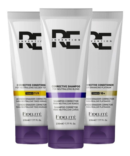 Kit Corrector Matizador Shampoo + Acond. +10 Y 7/9 Fidelite