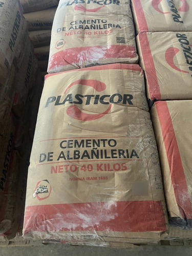 Cemento De Albañilería Plasticor X 40 Kilos