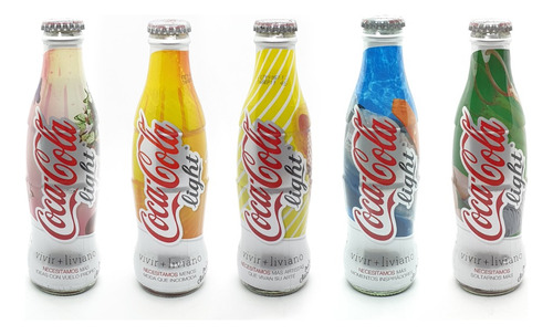 Botellas Coca Cola Coleccionables Set X5 Andy Cherniavsky 
