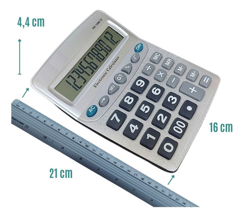 Kit 12 Calculadora Grande Gigante Balcão Problema Visão