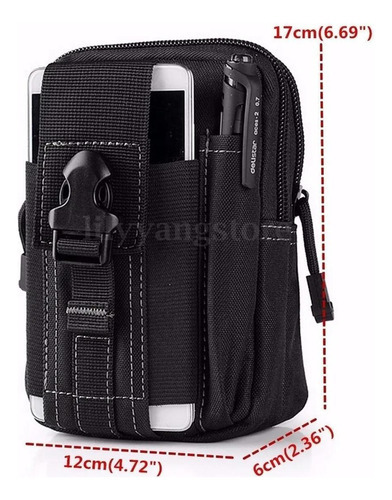 Funda impermeable tipo billetera para cinturón para teléfono celular