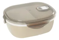 Comprar Lunchera Taper Hermetica 850ml Vianda 2 Divisiones + Cuchara
