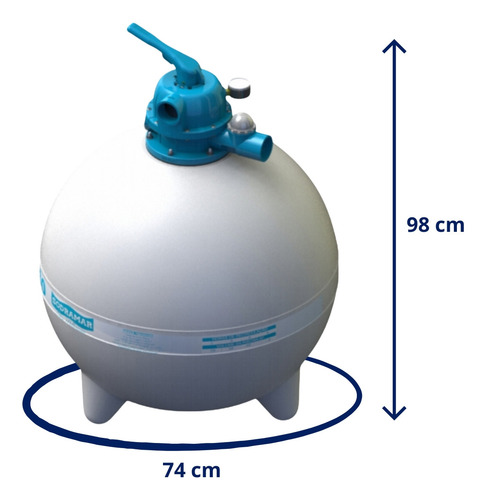 Kit Bomba 1,5 Cv Bmc 150 E Filtro P/ Piscina Fm 75 Até 138m³