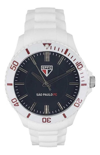 Relógio Masculino São Paulo Sport Bel Spfc-001-6 Branco