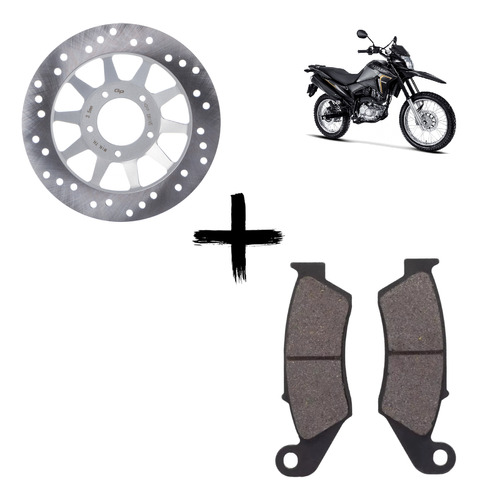 Kit Disco + Pastilha Freio Dian Moto Honda Xre 190 Ano 2021