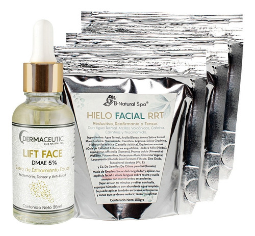 Kit Estiramiento Facial Suero + Hielos Faciales Rrt