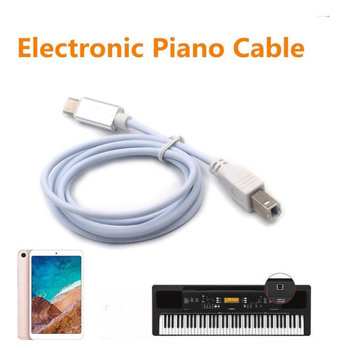 Cable Midi W0usb B A Conector C, Cable Adaptador, Piano Au