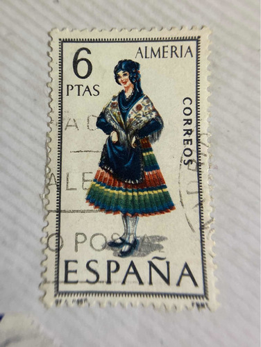 Sello Postal De España De 1967 Alméria 