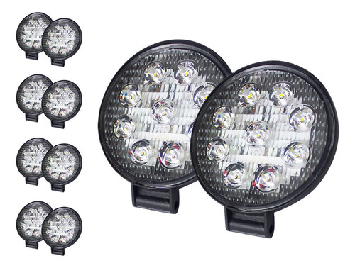 Tunelight Faros Redondos 9 Leds Universales 36w (5 Juegos)