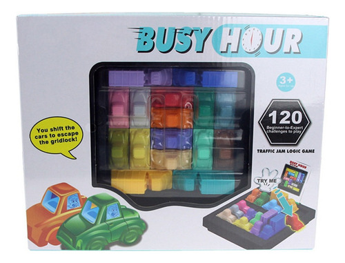Brinquedo De Jogo De Lógica Fun Rush Hour Traffic Jam Para M