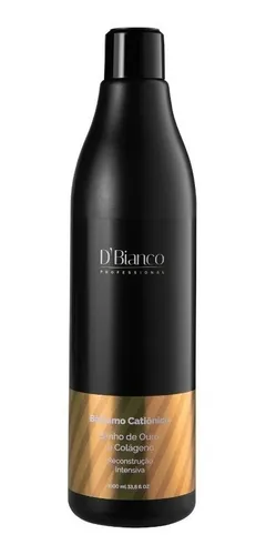 Bálsamo Catiónico Baño De Oro Dbianco Professional 1000 Ml