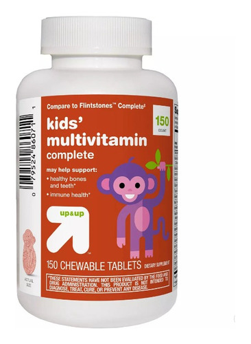 Vitaminas Niños (150) A C D3 B6 B12 Calcio Hierro Americano*