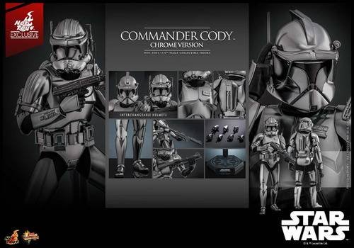 Commander Cody Cromado 1/6 Star Wars Clone Wars Hot Toys