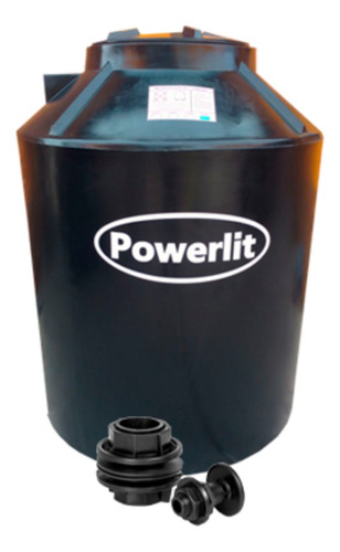 Tanque de agua Powerlit Bicapa vertical polietileno 1000L de 132 cm x 105 cm