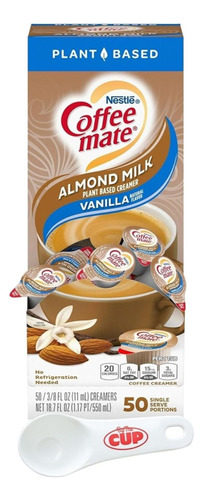 Coffee Mate Vainilla Almond Milk Plant Based 50cup 11ml C/u