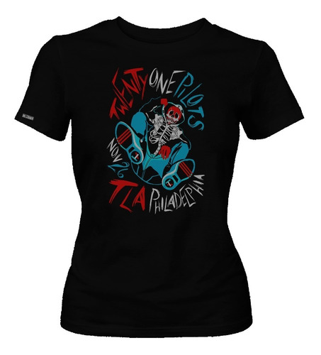 Camiseta Estampada Twenty One Pilots Banda Rock Metal Dbo