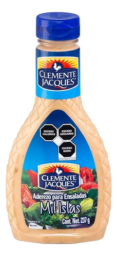 4 Pza Aderezo Para Ensaladas Clemente Jacques Mil Islas 237