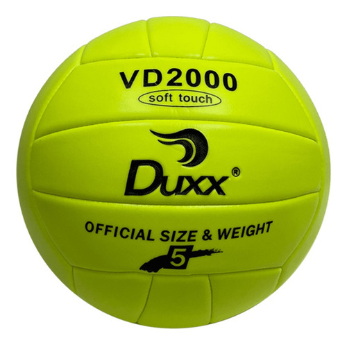 Balón Duxx Voleibol Vd2000 #5 Playa Color Amarillo Neon