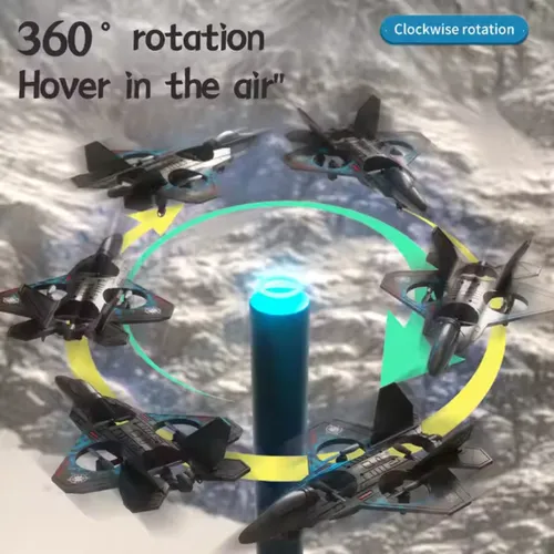 Drone Avión De Control Remoto Avion Planeador Con Luces 0712