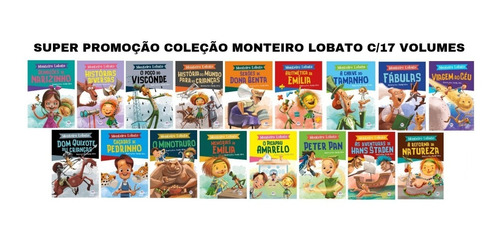 Monteiro Lobato - Coleção C/17 Volumes 