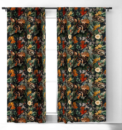 Burcu Korkmazyurek Cortinas Opacas Con Diseño De Pája...