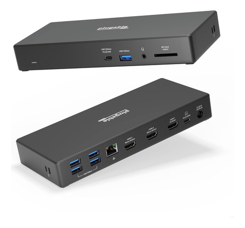 Estación De Acoplamiento Para Tres Monitores Usb-c 13 En 1 E