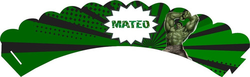 Hulk Decoracion Cumpleaños Kit Imprimible Personalizado