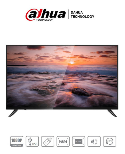 Dahua Lm43-f200 Pantalla 43puLG Cctv Fhd Audio 24/7 Hdmi Vga