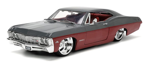 Jada Toys Big Time Muscle 1:24 1967 Chevy Impala Ss Gris / B