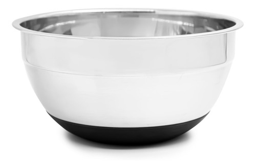 Bowl Acero Inoxidable Base De Silicona 28 Cm Antideslizante Color Negro