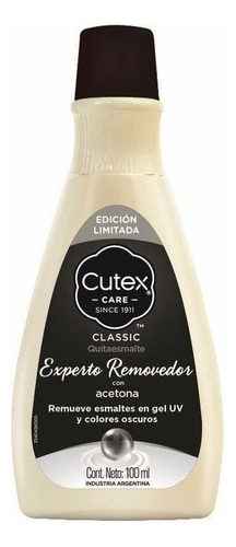 Cutex Quita Esmalte Experto Removovedor 100 Ml