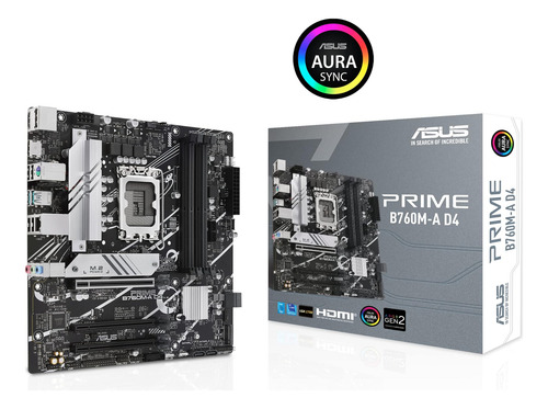 Asus Prime B760m-a D4 Intel® B760 (lga Th Y 12 ° Gen) Matx B